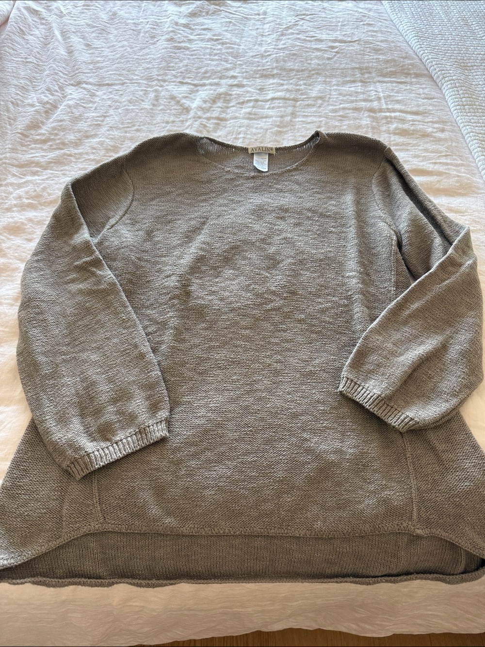 Avalon Lightweight Crewneck Sweater in Taupe One Size